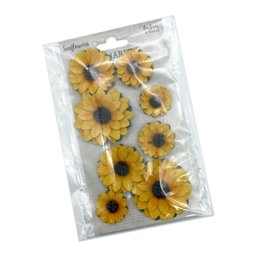 Bild von 49 And Market Sunflower Paper Flowers 8/Pkg-Amber