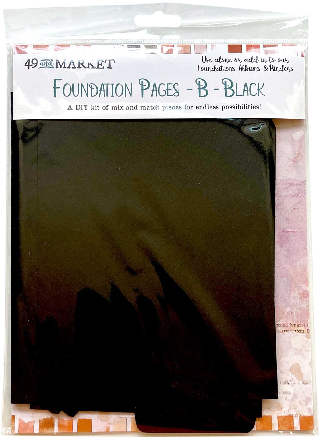 Bild von 49 And Market Memory Journal Foundations Pages B-Black