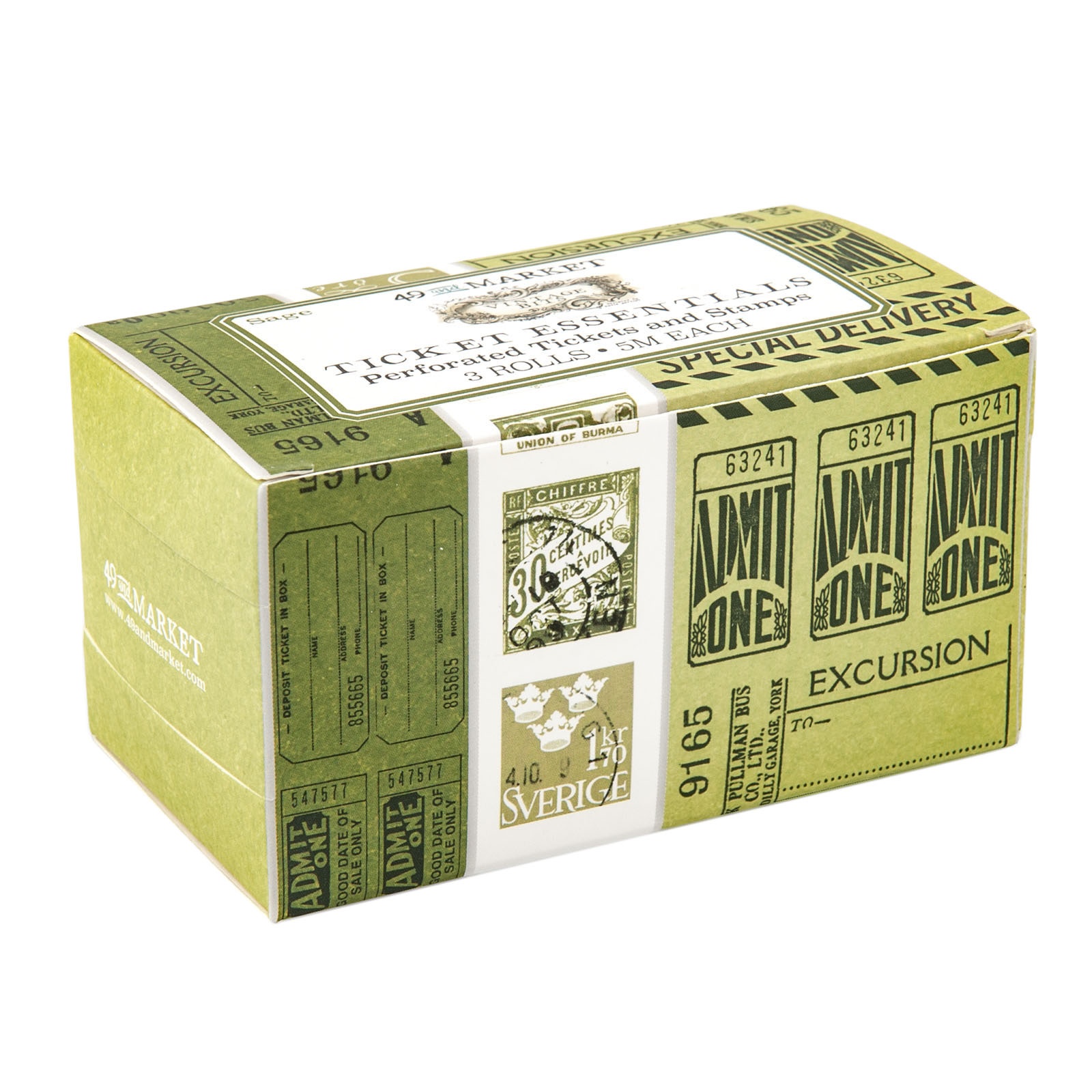 Bild von 49 And Market Vintage Bits Ticket Essentials-Sage