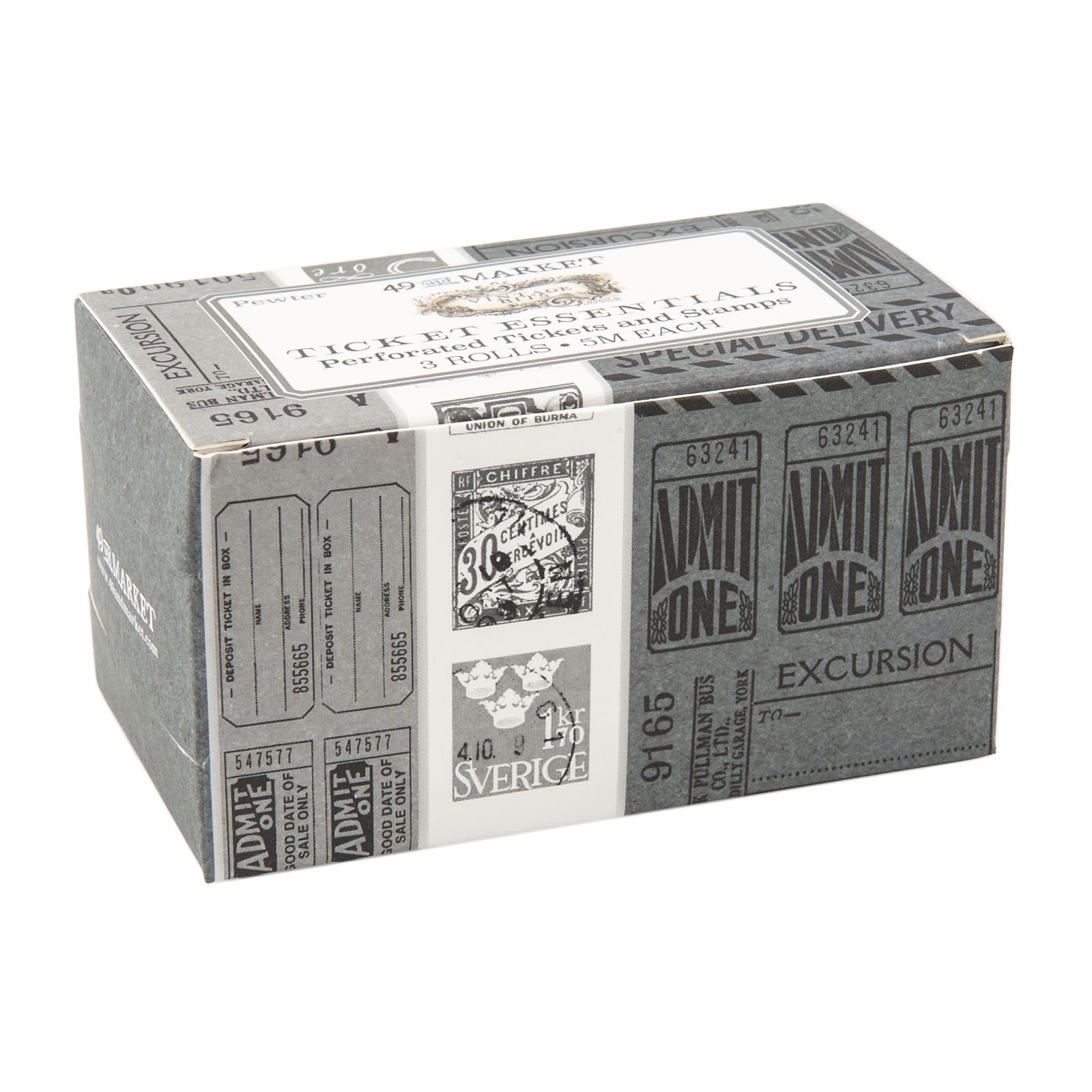Bild von 49 And Market Vintage Bits Ticket Essentials-Pewter