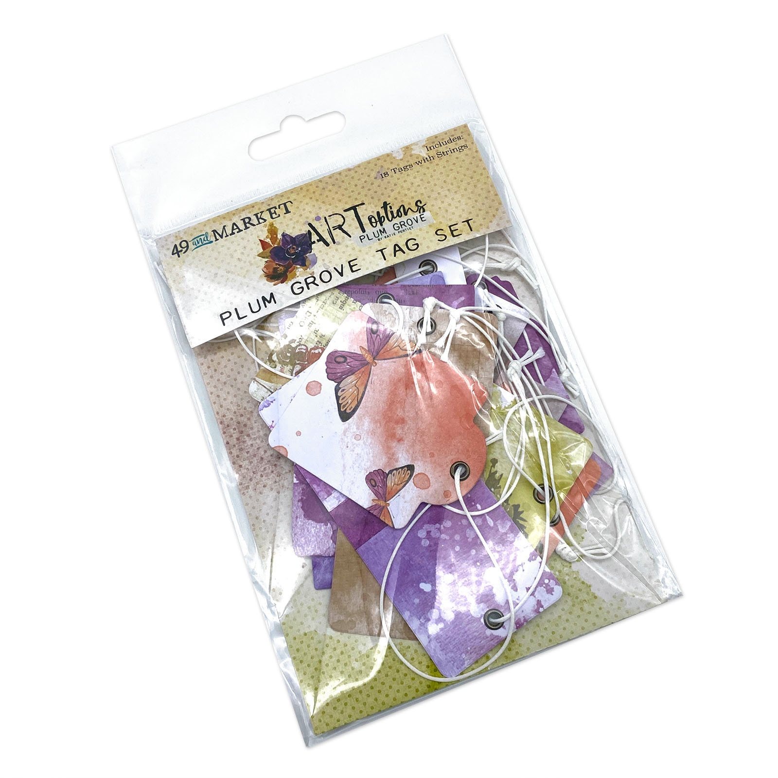 Bild von ARToptions Plum Grove Tag Set-18 Tags With Strings