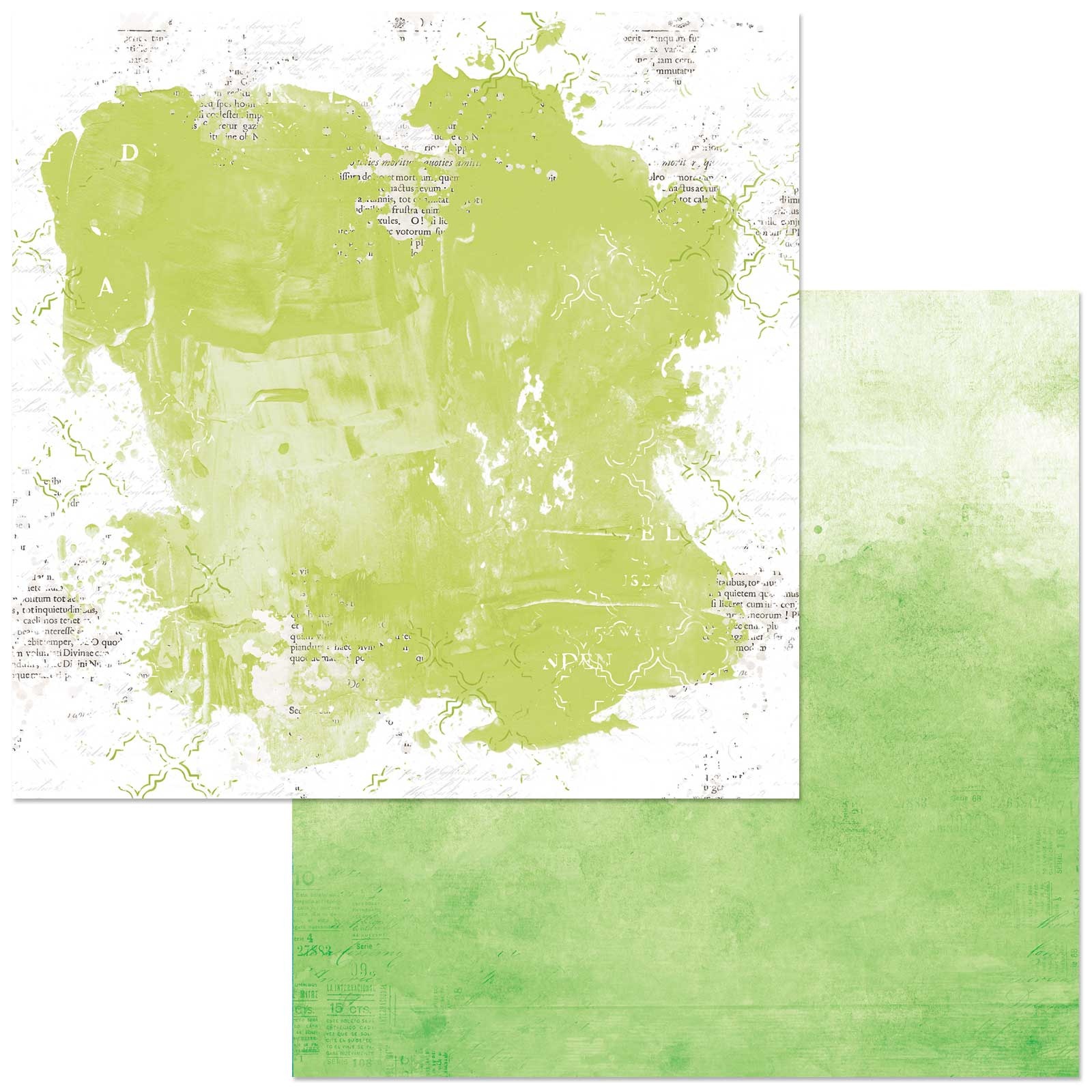 Bild von Spectrum Sherbet Cardstock 5 Blatt  12"X12"-Solid- Lime