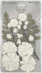 Bild von 49 And Market Royal Spray Paper Flowers 15/Pkg-Ivory