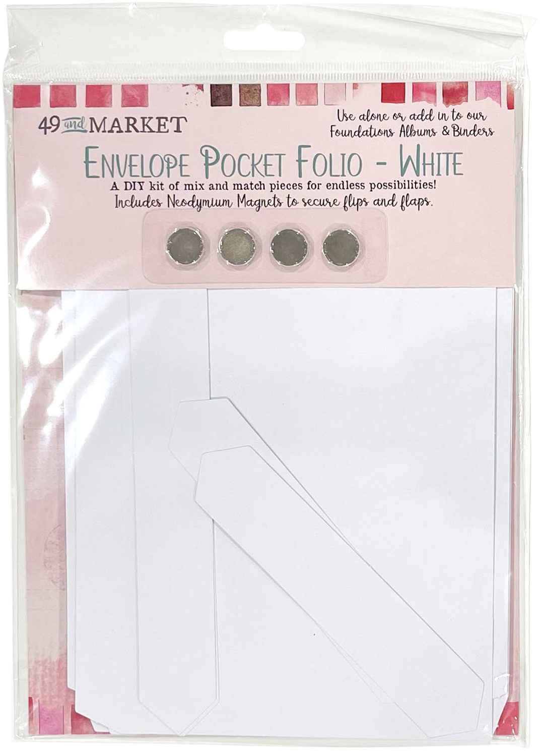 Bild von 49 And Market Foundations Envelope Pocket Folio-White