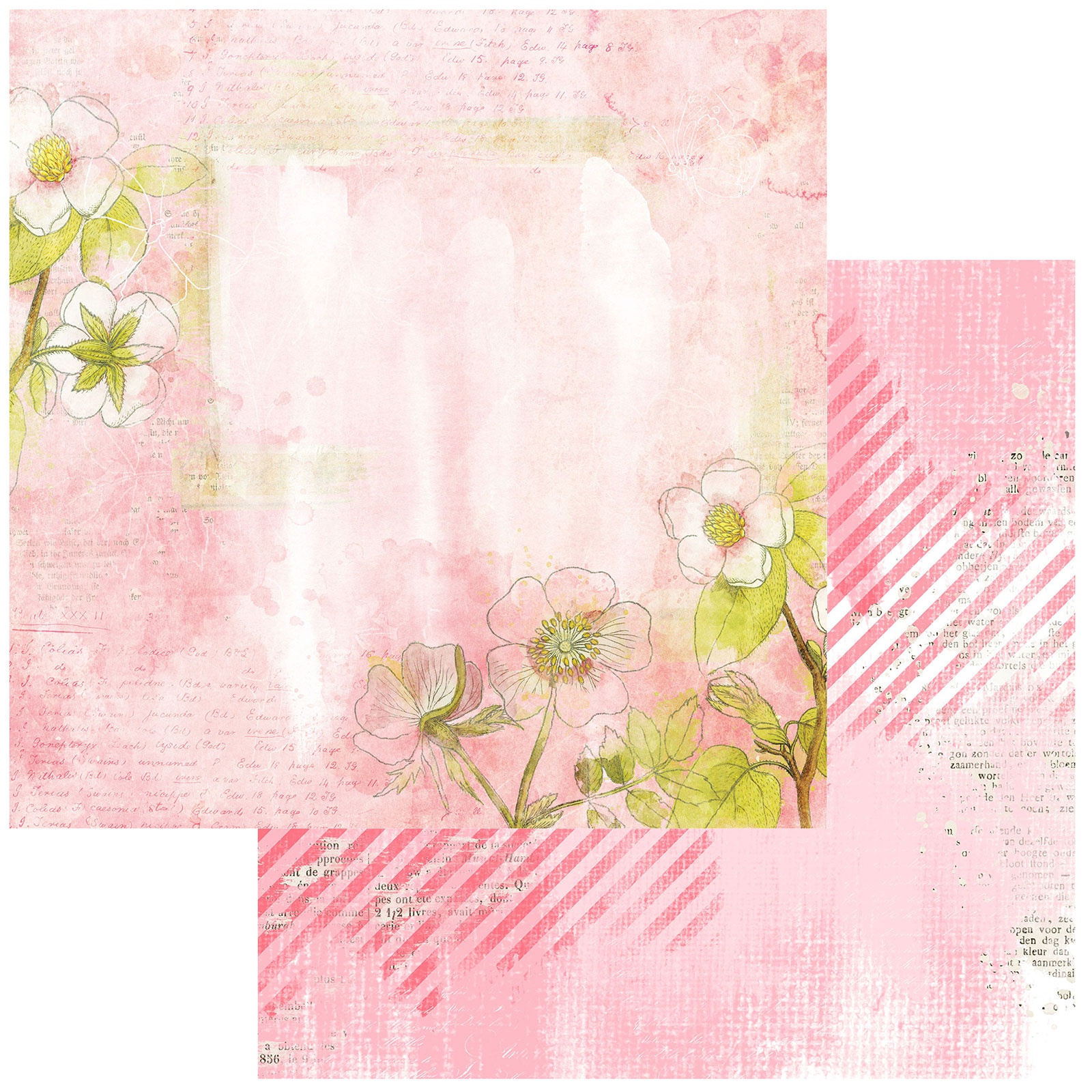 Bild von Vintage Artistry Blush Cardstock 5 Blatt  12"X12"-Serene