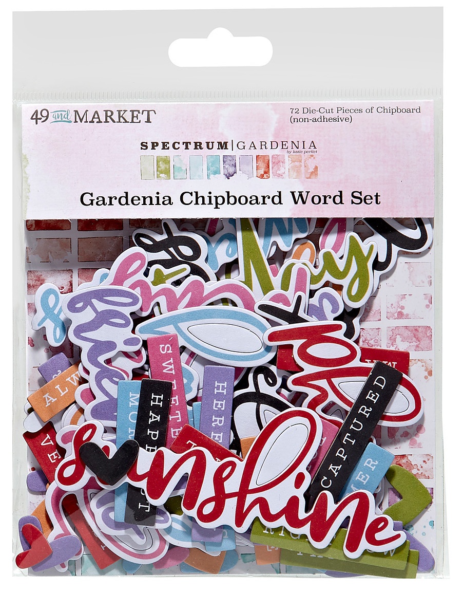 Bild von Spectrum Gardenia Chipboard Word Set- 