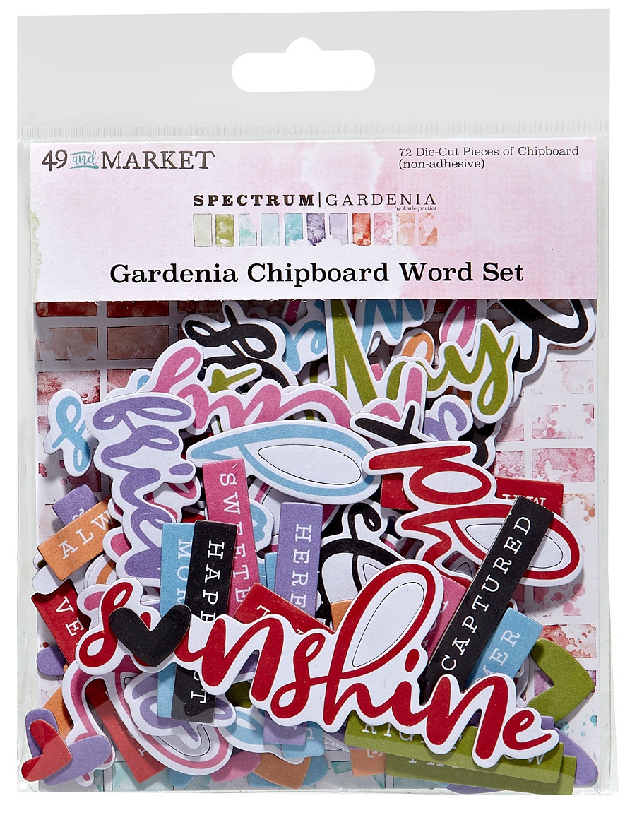 Bild von Spectrum Gardenia Chipboard Word Set- 