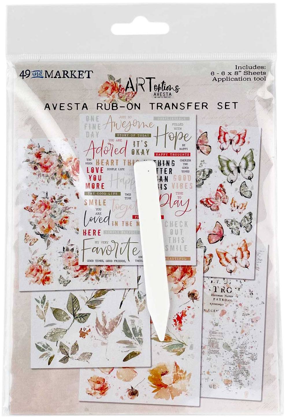 Bild von ARToptions Avesta Rub-Ons 6"X8" 6/Sheets- 