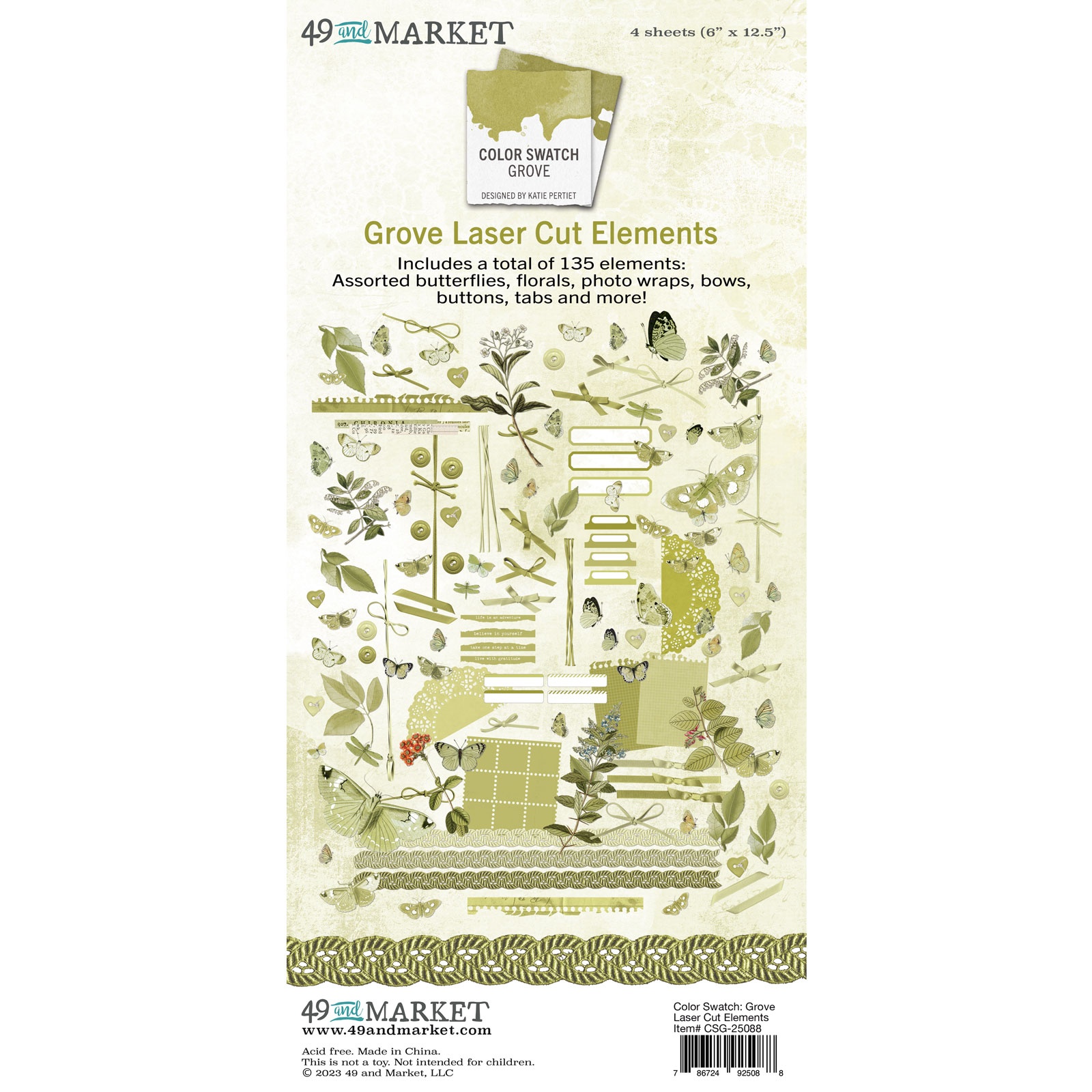 Bild von Color Swatch: Grove Laser Cut Outs-Elements