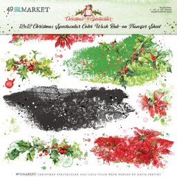 Bild von 49 And Market Rub-Ons 12"X12"-Color Wash, Christmas Spectacular 2023