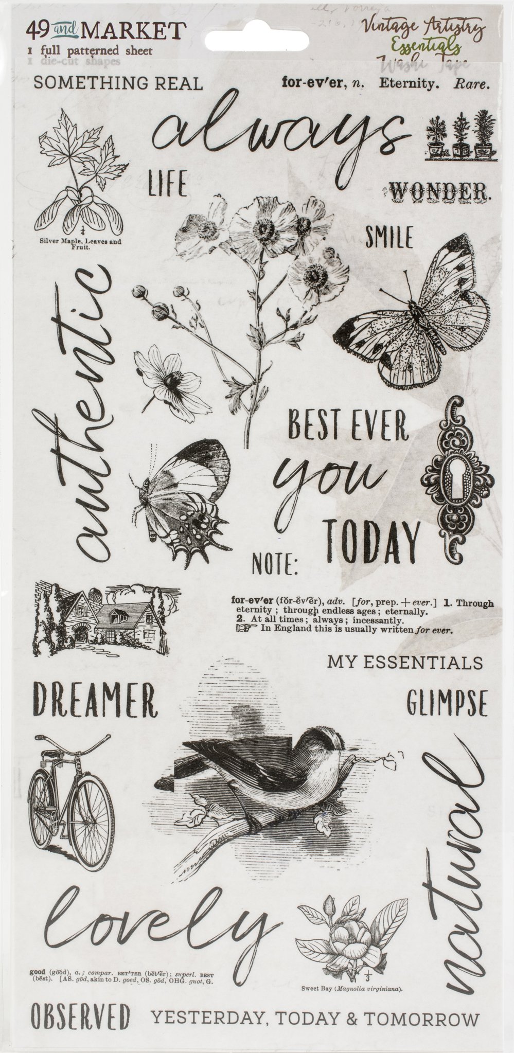 Bild von 49 And Market Washi Tape-Vintage Artistry Essentials