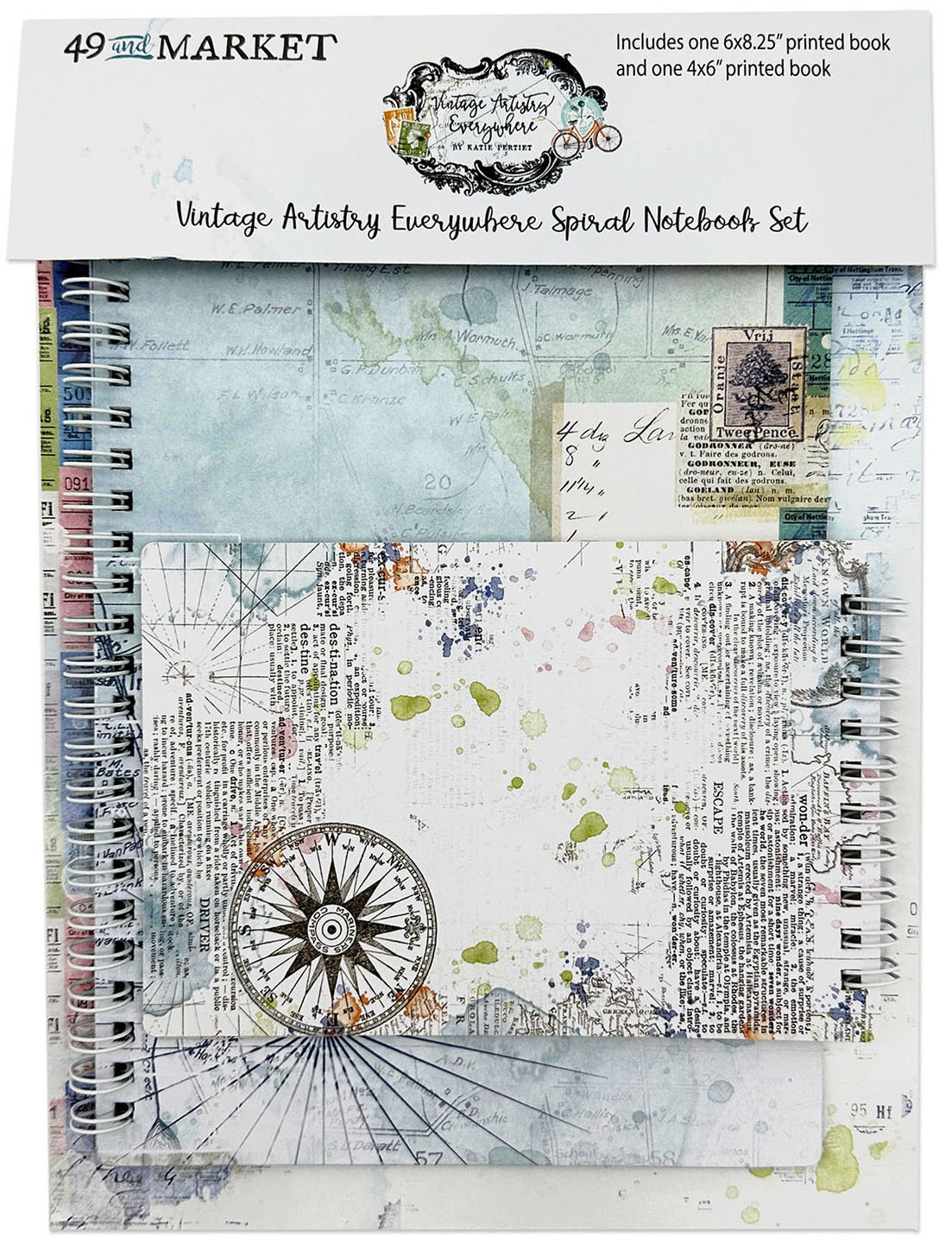 Bild von Vintage Artistry Everywhere Spiral Notebook Set- 