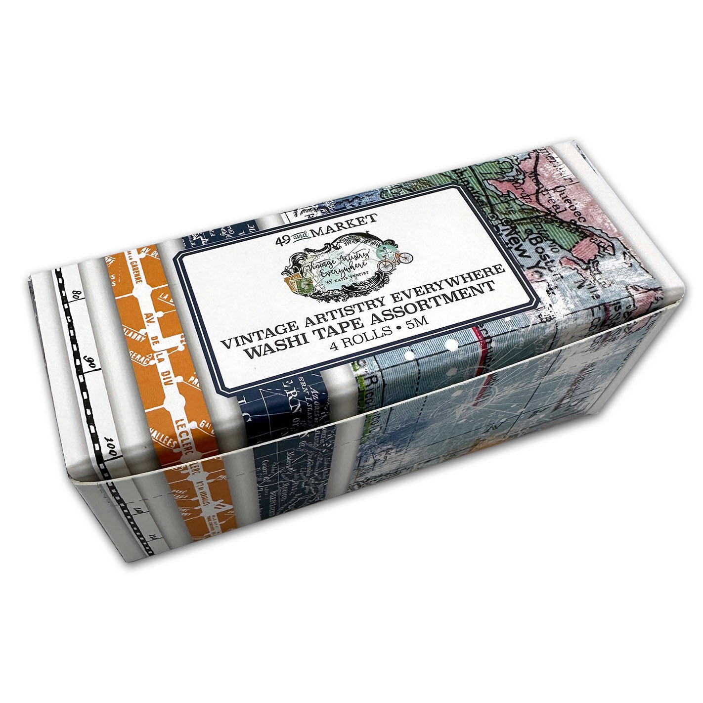 Bild von 49 And Market Vintage Artistry Everywhere Washi Tape 4/Pkg-Assortment