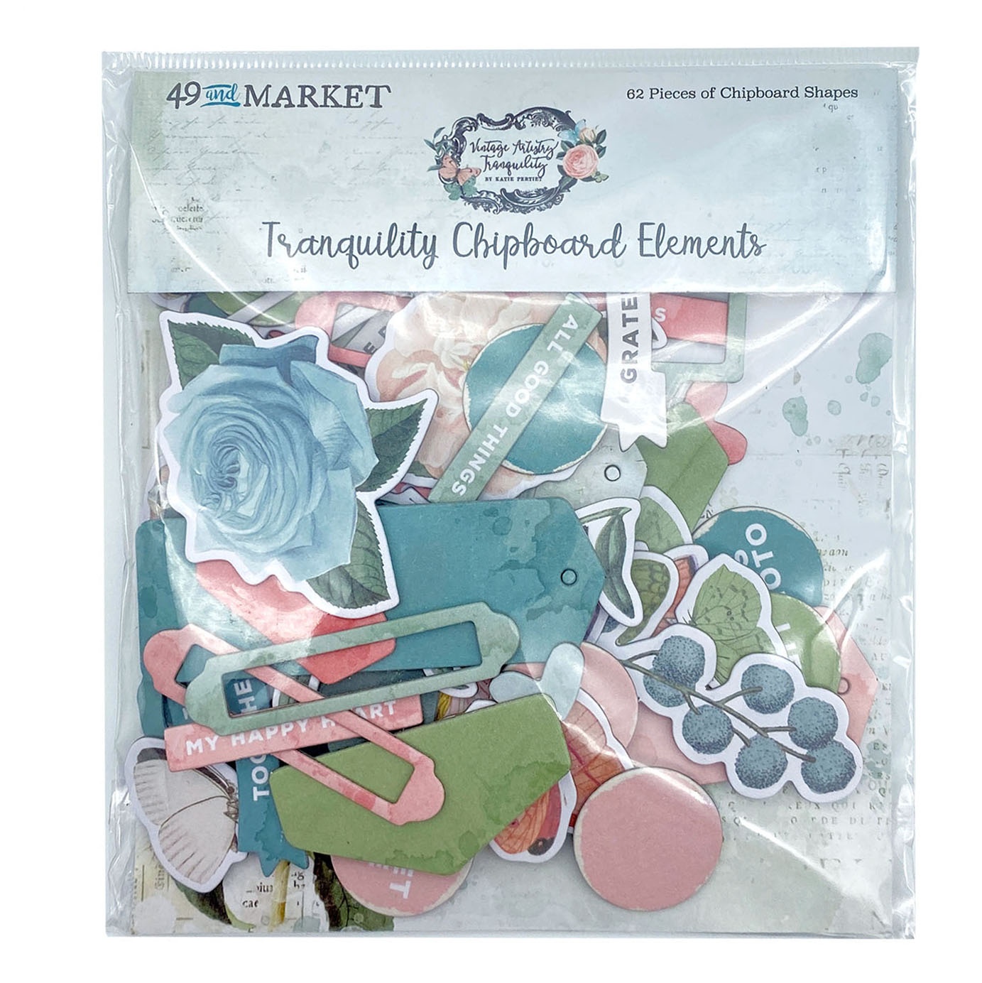 Bild von Vintage Artistry Tranquility Chipboard Set-