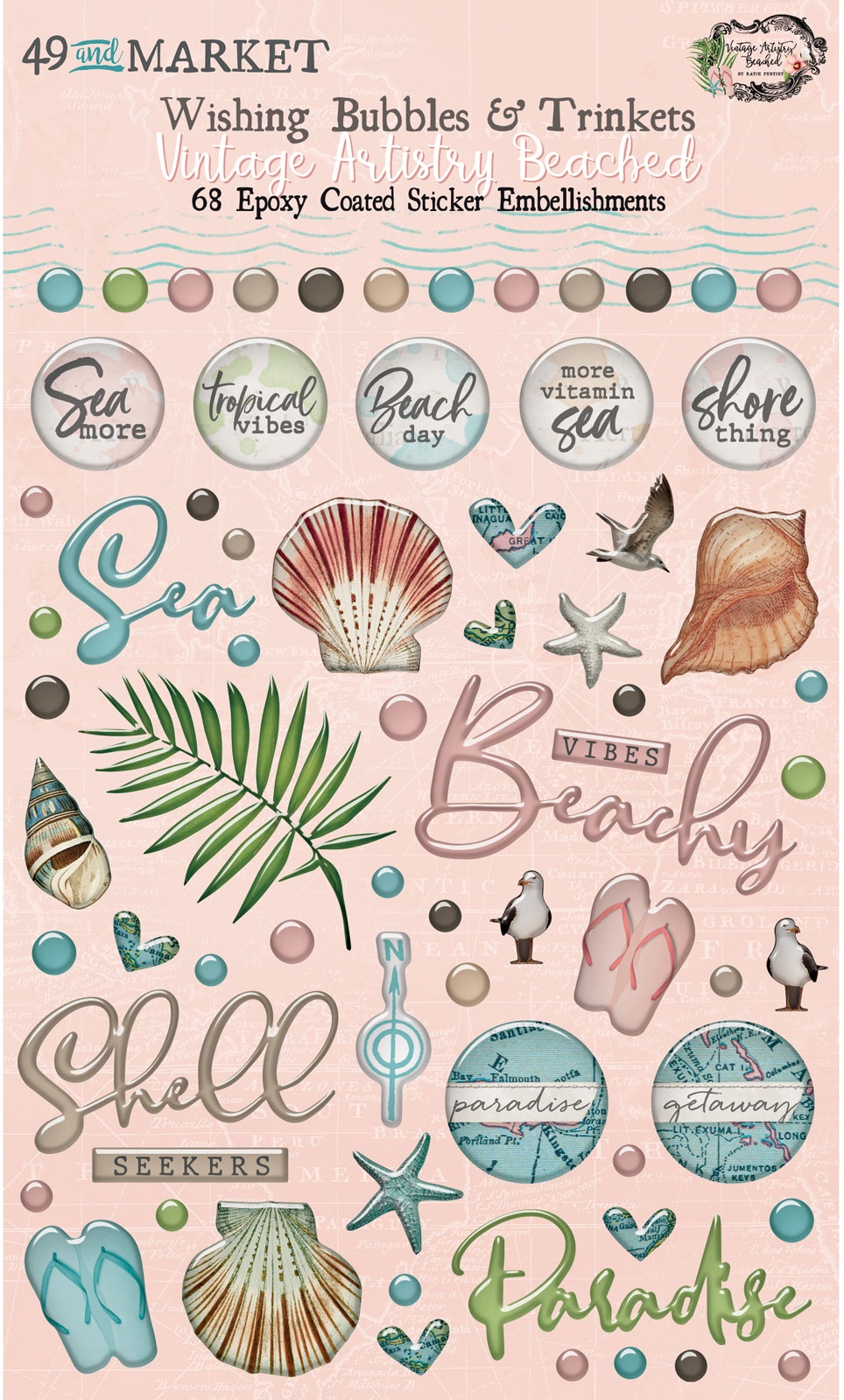 Bild von Vintage Artistry Beached Wishing Bubbles & Trinkets- 