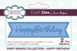 Bild von Creative Expressions Craft Dies By Jamie Rodgers-Happy Birthday - Fairy Wishes
