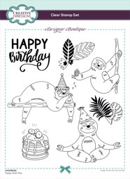 Bild von Creative Expressions Designer Boutique Clear Stamps 6"X8"-Happy Sloth Day