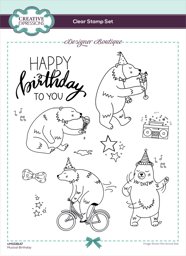 Bild von Creative Expressions Designer Boutique Clear Stamps 6"X8"-Musical Birthday