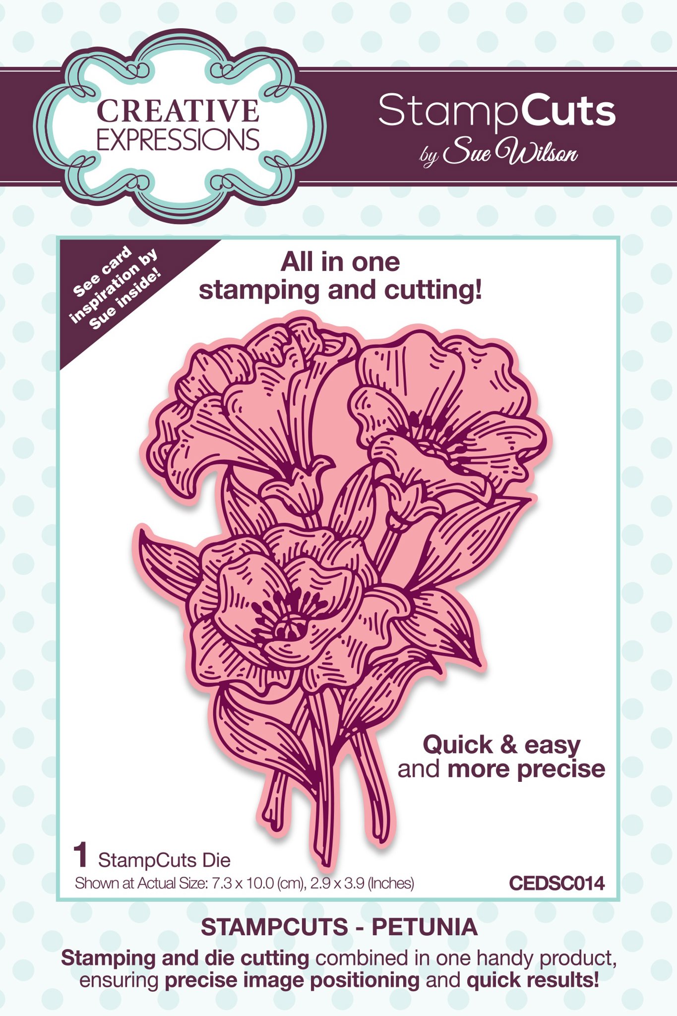 Bild von Creative Expressions StampCuts Dies By Sue Wilson-Petunia