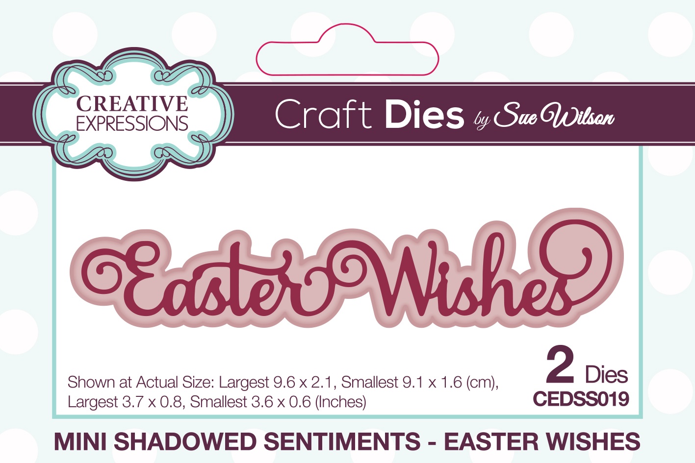 Bild von Creative Expressions Craft Dies By Sue Wilson-Mini Shadowed Sentiments- Easter Wishes