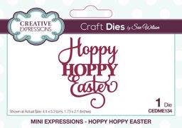 Bild von Creative Expressions Craft Dies By Sue Wilson-Mini Expressions- Hoppy Hoppy Easter