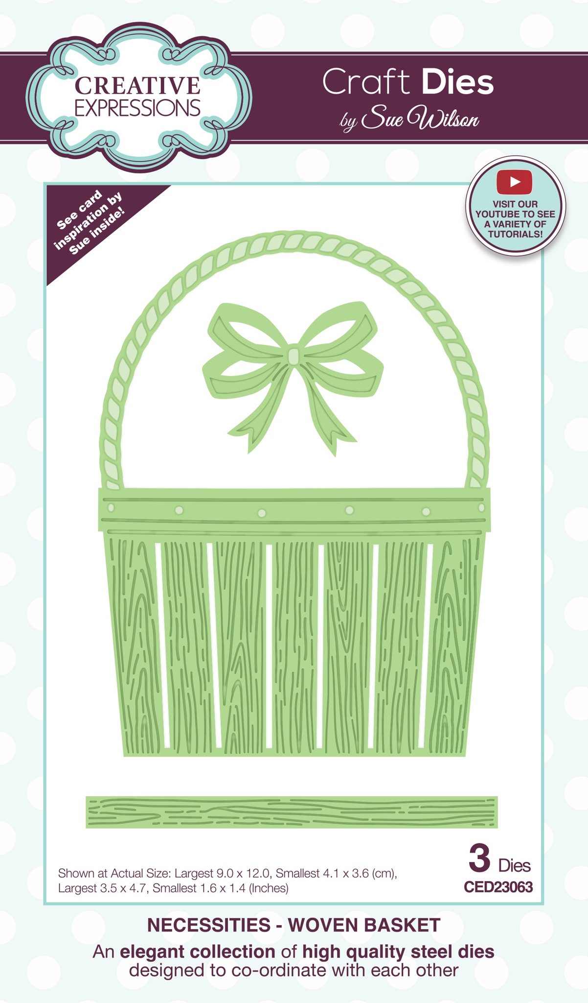 Bild von Creative Expressions Craft Dies By Sue Wilson-Necessities- Woven Basket