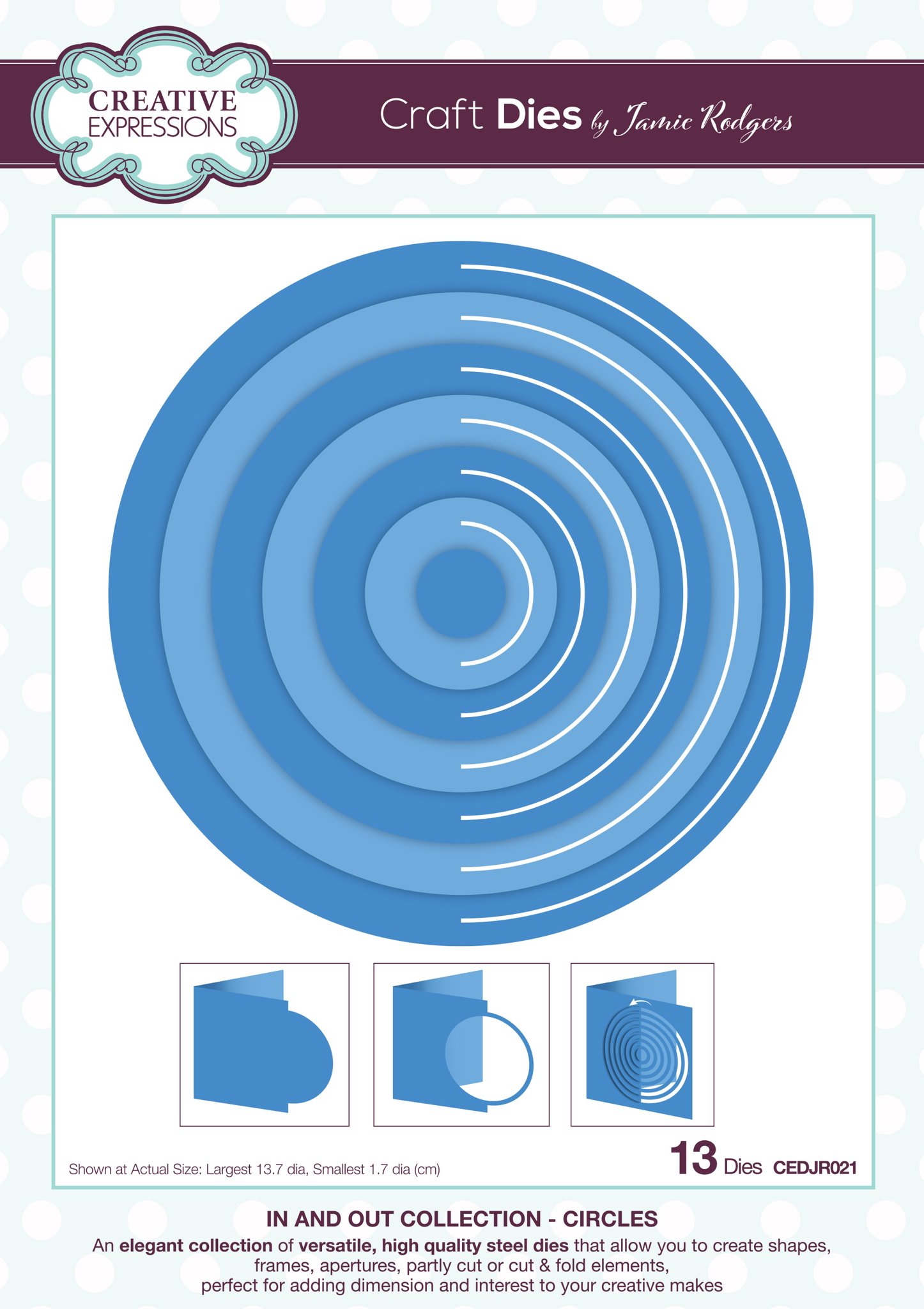 Bild von Creative Expressions Craft Dies By Jamie Rodgers-In And Out Collection: Circles