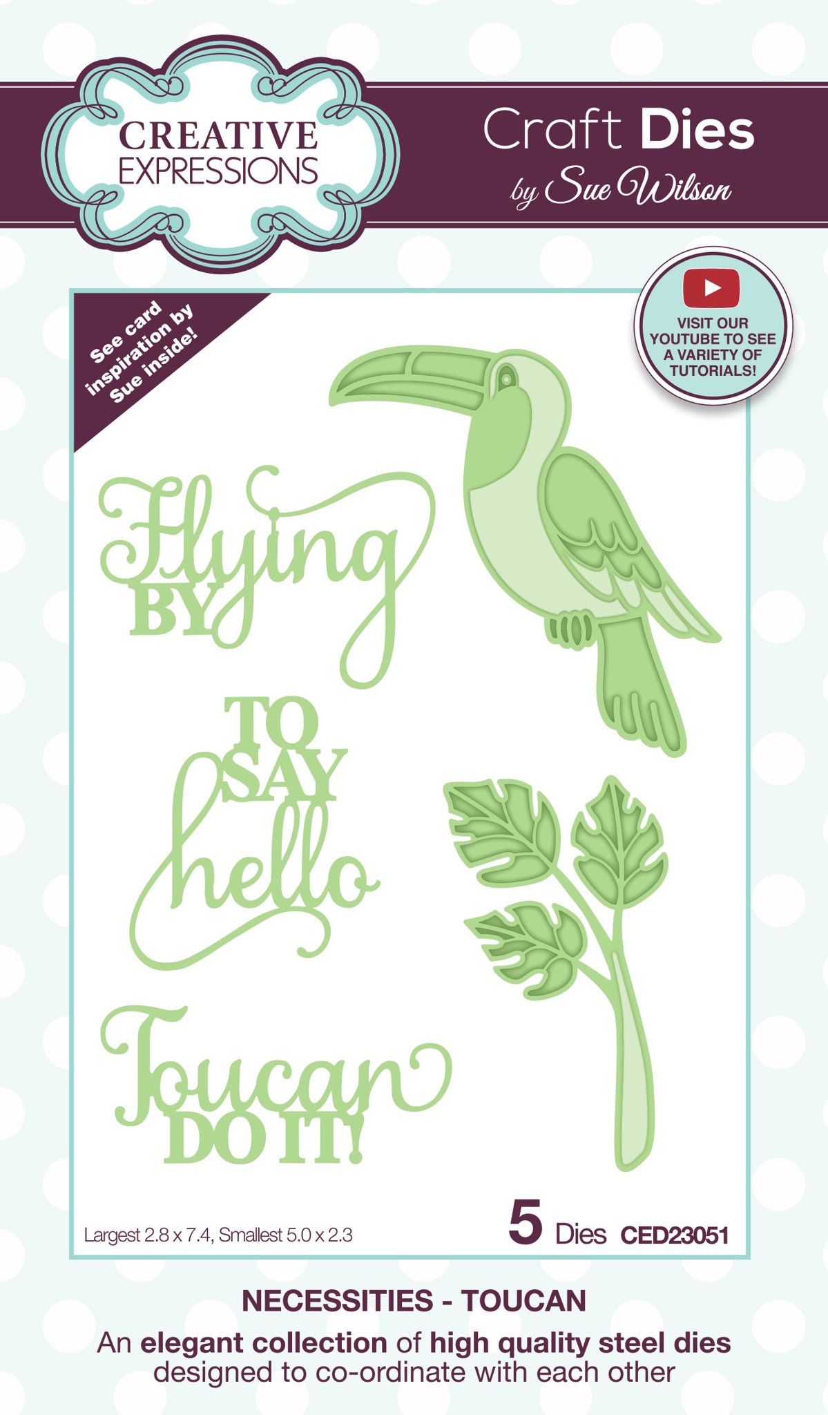 Bild von Creative Expressions Craft Dies By Sue Wilson-Necessities- Toucan