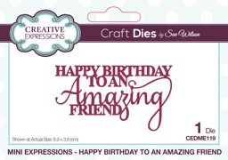Bild von Creative Expressions Craft Dies By Sue Wilson-Mini Expressions- Happy Birthday To An