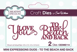 Bild von Creative Expressions Craft Dies By Sue Wilson-Mini Expressions Duos - To The Beach