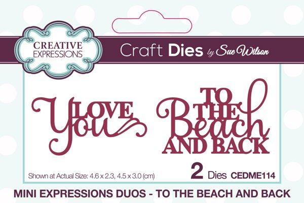 Bild von Creative Expressions Craft Dies By Sue Wilson-Mini Expressions Duos - To The Beach