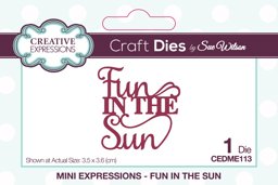 Bild von Creative Expressions Craft Dies By Sue Wilson-Mini Expressions- Fun In The Sun