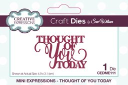 Bild von Creative Expressions Craft Dies By Sue Wilson-Mini Sentiments Thought Of You Today