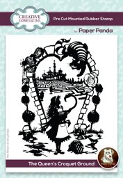 Bild von Creative Expressions Pre Cut Rubber Stamp By Paper Panda-The Queen's Croquet Ground