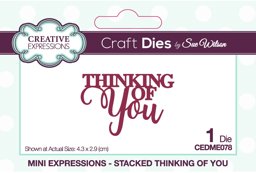 Bild von Creative Expressions Craft Dies By Sue Wilson-Mini Expressions- Thinking of You