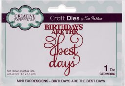 Bild von Creative Expressions Craft Dies By Sue Wilson-Mini Expressions- Birthdays Are The Best