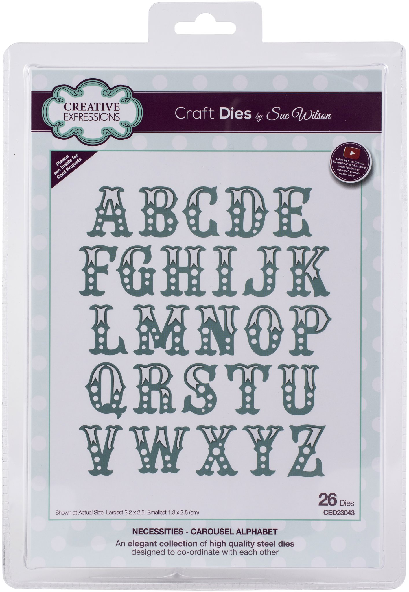 Bild von Creative Expressions Craft Dies By Sue Wilson-Necessities- Carousel Alphabet