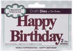 Bild von Creative Expressions Craft Dies By Sue Wilson-Noble Expressions- Happy Birthday