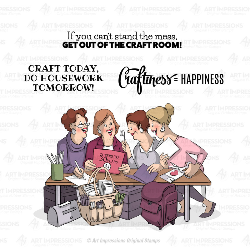 Bild von Art Impressions Clear Stamps - Crafty Girls