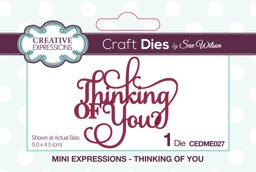 Bild von Creative Expressions Craft Dies By Sue Wilson-Mini Expressions-Thinking Of You