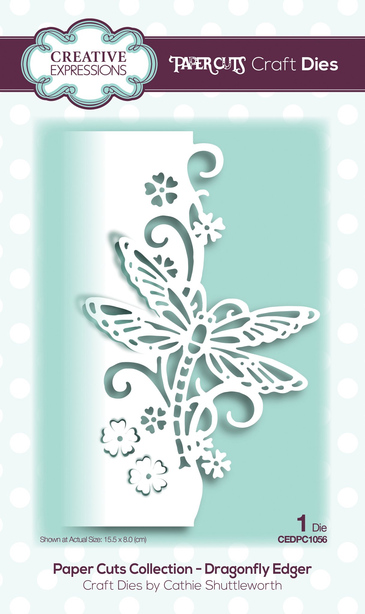 Bild von Creative Expressions Paper Cuts Edger Craft Dies-Dragonfly