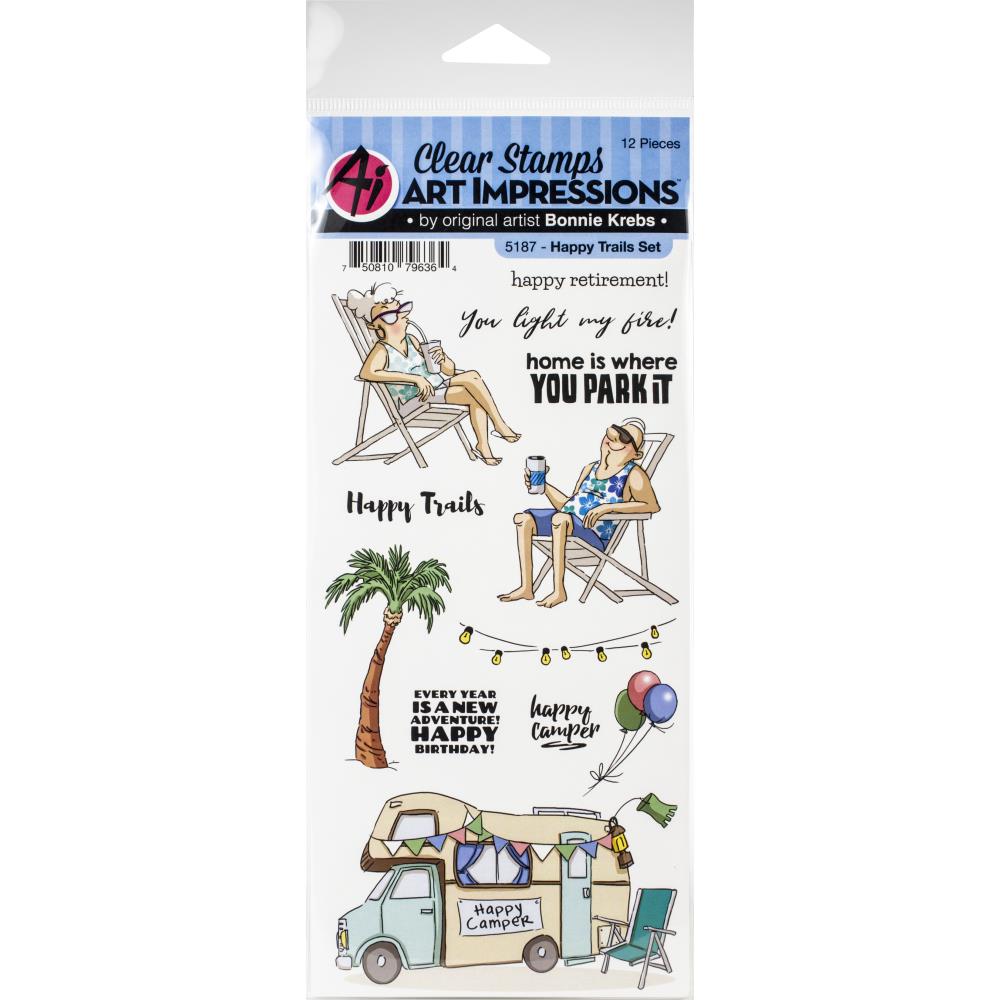 Bild von Art Impressions Work & Play Clear Stamps-Happy Trails