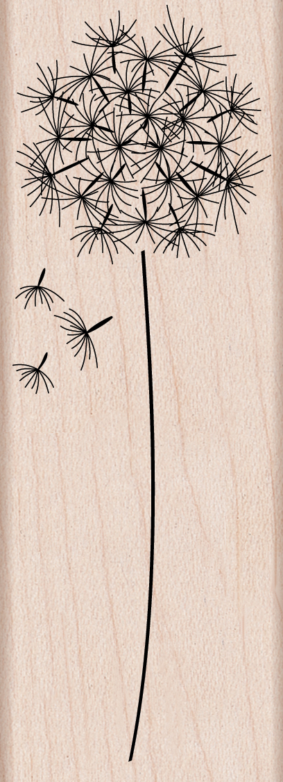 Bild von Hero Arts Mounted Rubber Stamp 3.75"X1.25"-Dandelion