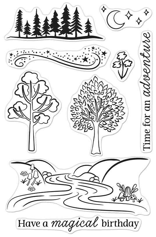 Bild von Hero Arts Clear Stamps 4"X6"-Magical Forest