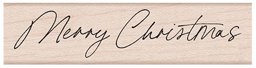 Bild von Hero Arts Mounted Rubber Stamp-Handwritten Merry Christmas