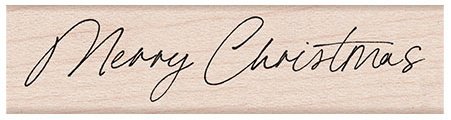 Bild von Hero Arts Mounted Rubber Stamp-Handwritten Merry Christmas