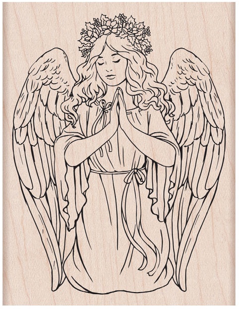 Bild von Hero Arts Mounted Rubber Stamp-Christmas Angel