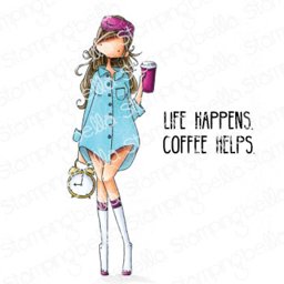 Bild von Stamping Bella CURVY GIRL LOVES COFFEE Stempel- & Stanzen Bundle